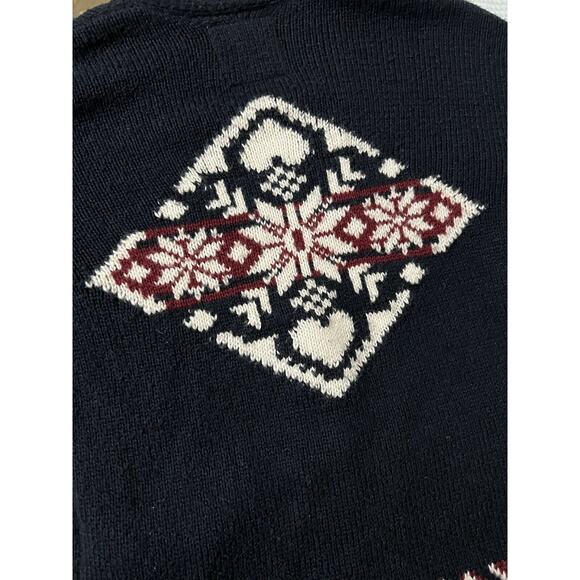 Abercrombie Kids Button Down navy blue Cardigan Sweater knit sz 9/10 - Picture 4 of 9